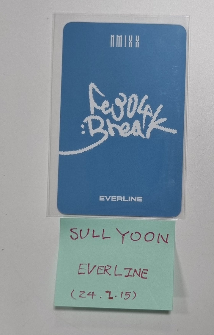 Sullyoon (Of NMIXX) "Fe3O4: BREAK" - Everline Fansign Event Photocard [24.2.15]