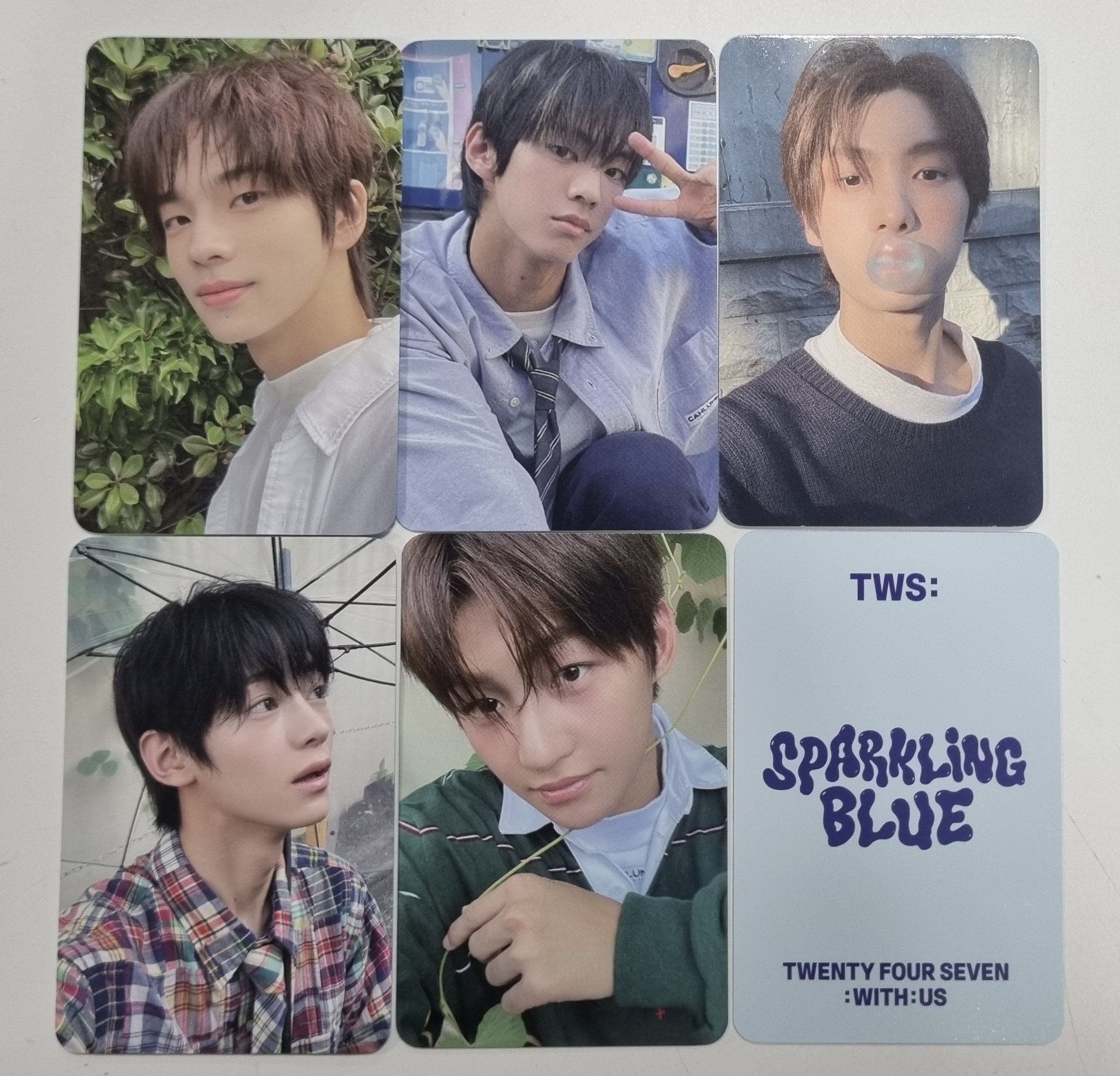 tws sparkling blue weverse fan party ドフン TWS 1st mini album SPARKLING BLUE FAN PARTY EVENT PHOTOCARD