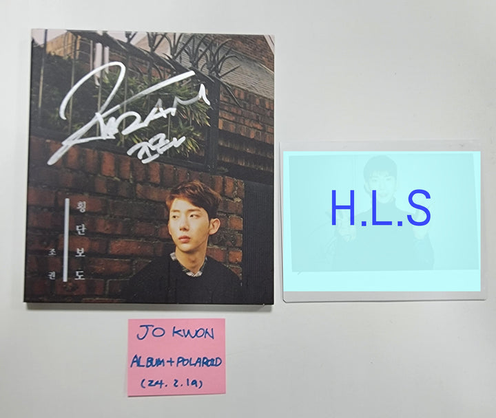 JO KWON "횡단보도" - Hand Autographed(Signed) Promo Album & Big Polaroid [24.2.19]