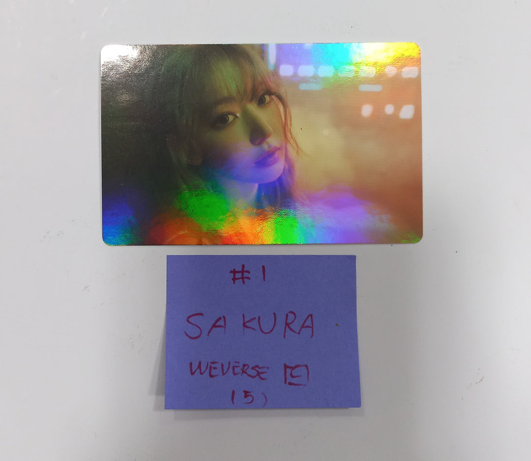 Le Sserafim 3rd Mini "EASY" - Weverse Shop Pre-Order Benefit Hologram Photocard [Compact Ver.] [24.02.22]