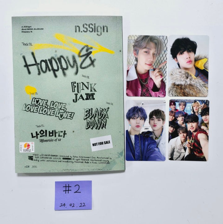 N.SSign 2nd Mini "Happy&" - Hand Autographed(Signed) Promo Album [24.2.22]