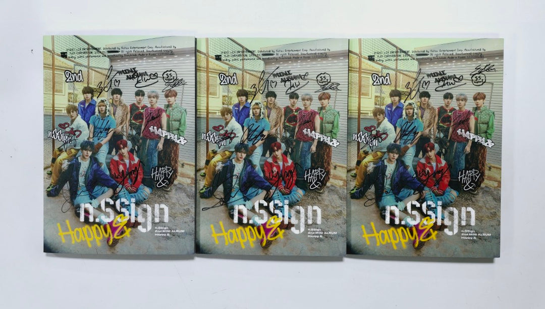 N.SSign 2nd Mini "Happy&" - Hand Autographed(Signed) Promo Album [24.2.22]