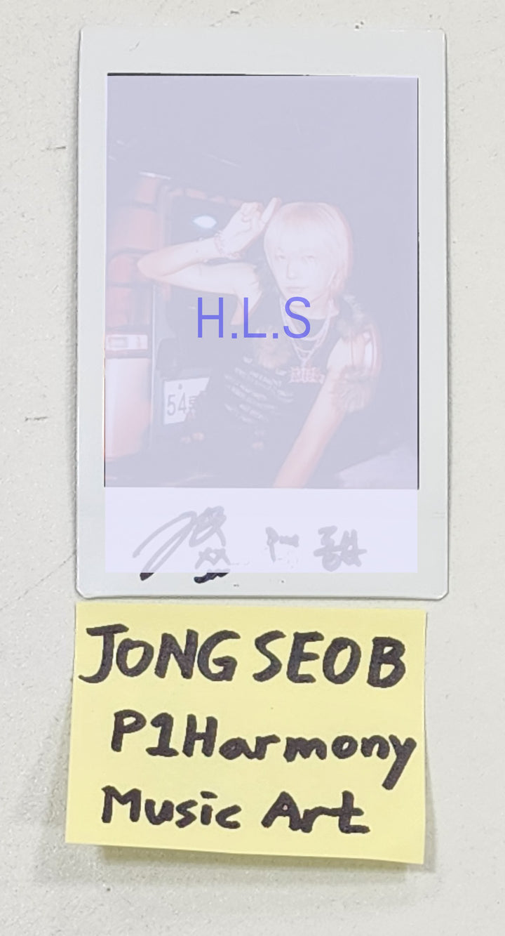Jong Seob (Of P1Harmony) "때깔 (Killin' It)" - Hand Autographed(Signed) Polaroid [24.2.27]