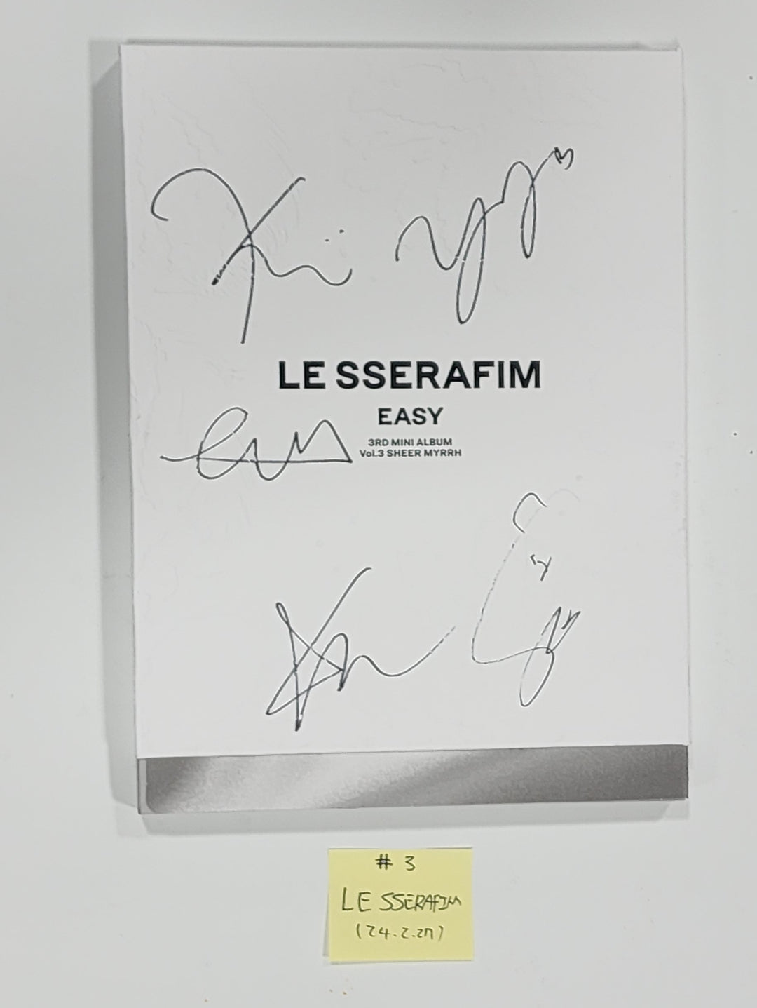 LE SSERAFIM "EASY", Moonbyul "Starlit of Muse" [Printed], TRI.BE "Diamond" - Hand Autographed(Signed) Album [24.2.27]