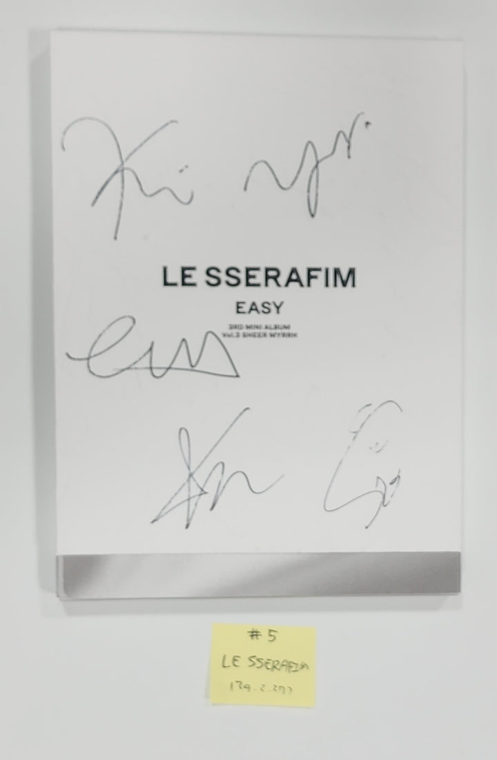LE SSERAFIM "EASY", Moonbyul "Starlit of Muse" [Printed], TRI.BE "Diamond" - Hand Autographed(Signed) Album [24.2.27]