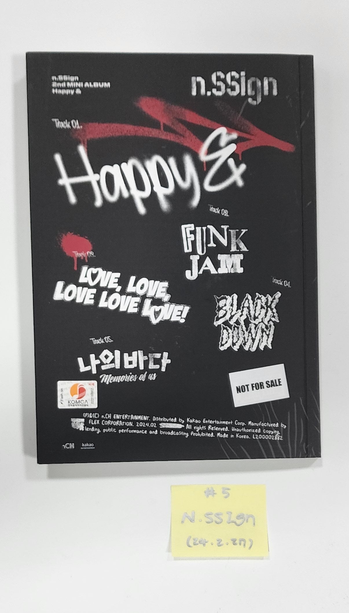 n.SSign Happy& ハンジュン サイン入りポラ（n.SSign Happy&