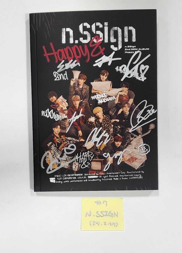 TEN "Light On Ver.", n.SSign "Happy &", YUGYEOM "TRUST ME", P1Harmony "때깔" - Hand Autographed(Signed) Album [24.2.27]