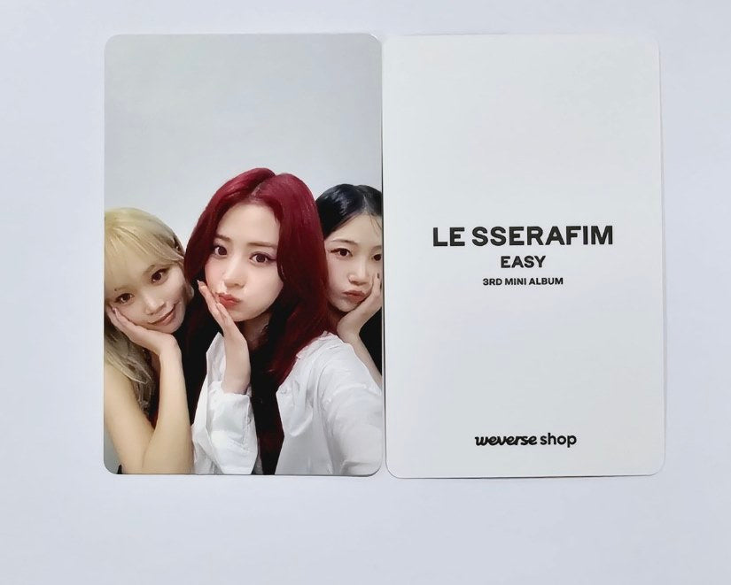 Le Sserafim 3rd Mini "EASY" - Weverse Shop Show Case Event Photocard [Weverse Album Ver.] [24.2.28]