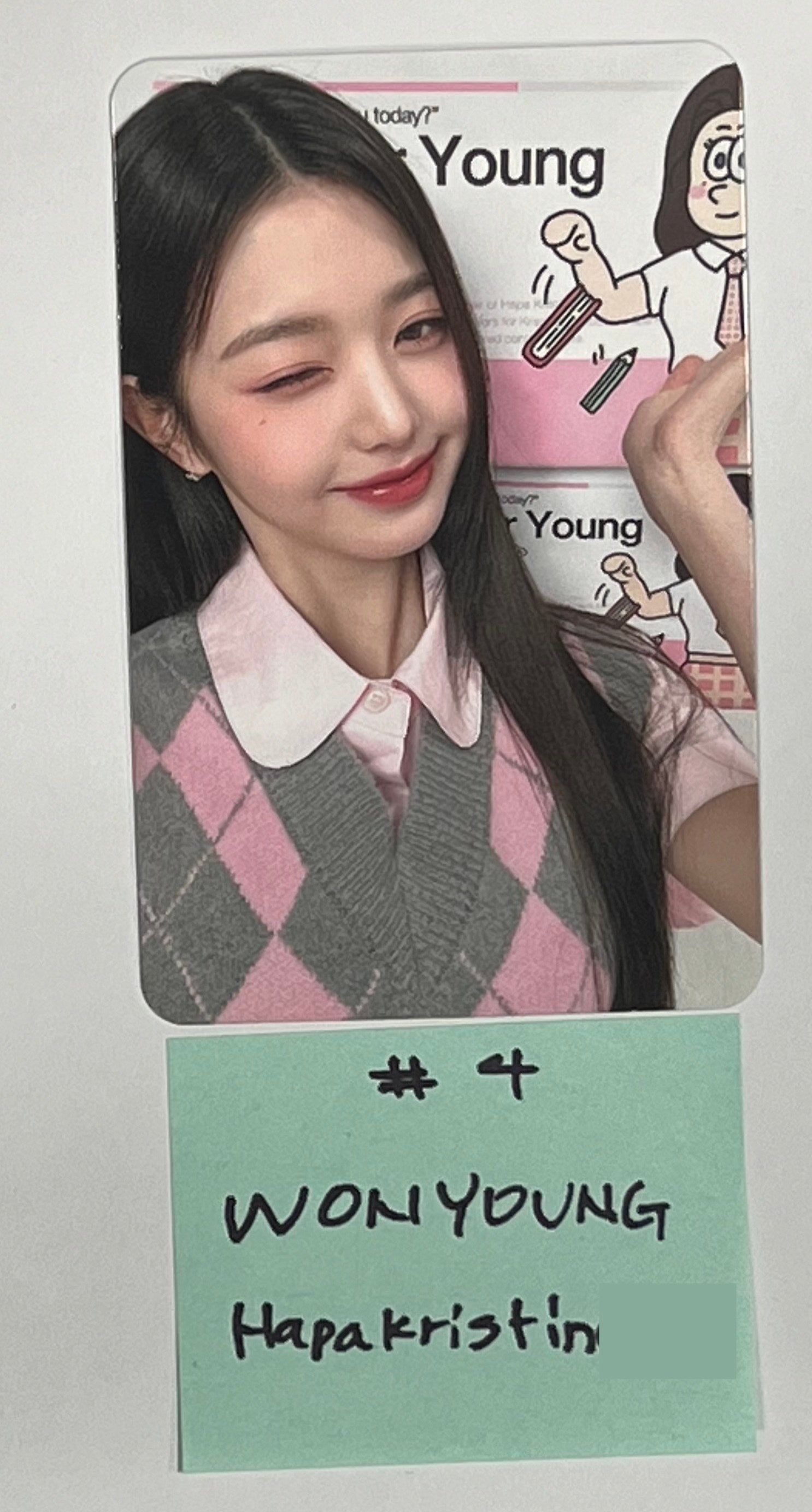 Jang top Wonyoung Hapa Kristin Photocard LIMITED