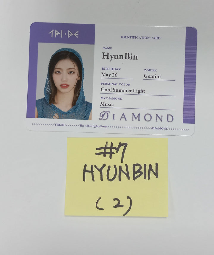 TRI.BE "Diamond" - Official Photocard, ID Card [Updated 24.4.3]