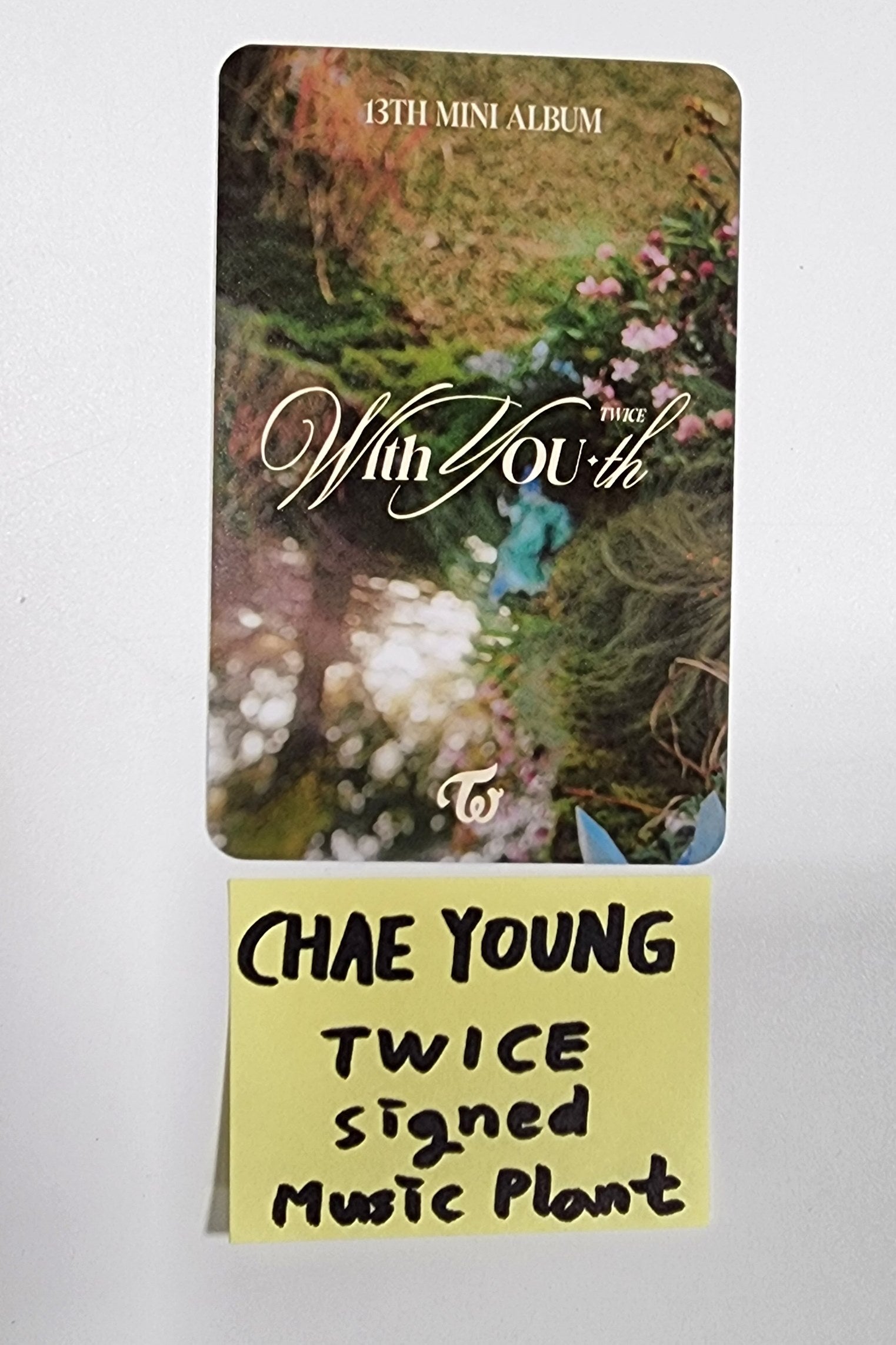 Twice chaeyoung signed outlet photocard