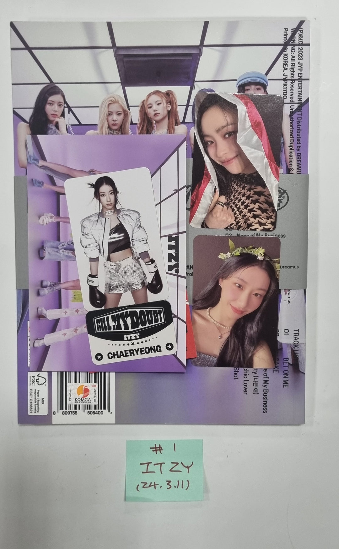 Itzy "Kill My Doubt" - Hand Autographed(Signed) Promo Album [24.3.11]