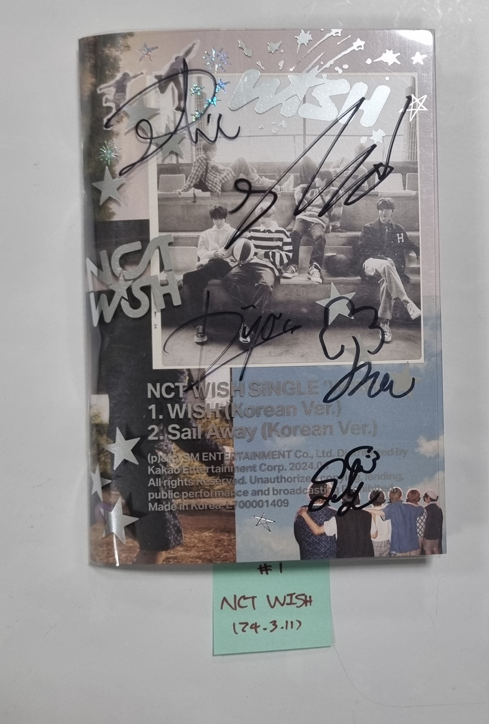 NCT Wish - Hand Autographed(Signed) Promo Album [24.3.11