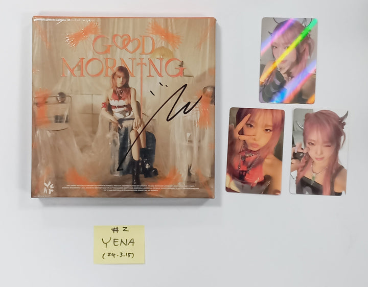 Yena "Good Morning" 3rd Mini - MWave Signed Album Event Album [24.3.15]