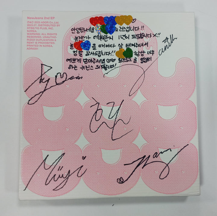 New Jeans "Get Up" 2nd EP - Hand Autographed(Signed) Promo Album [24.3.21]