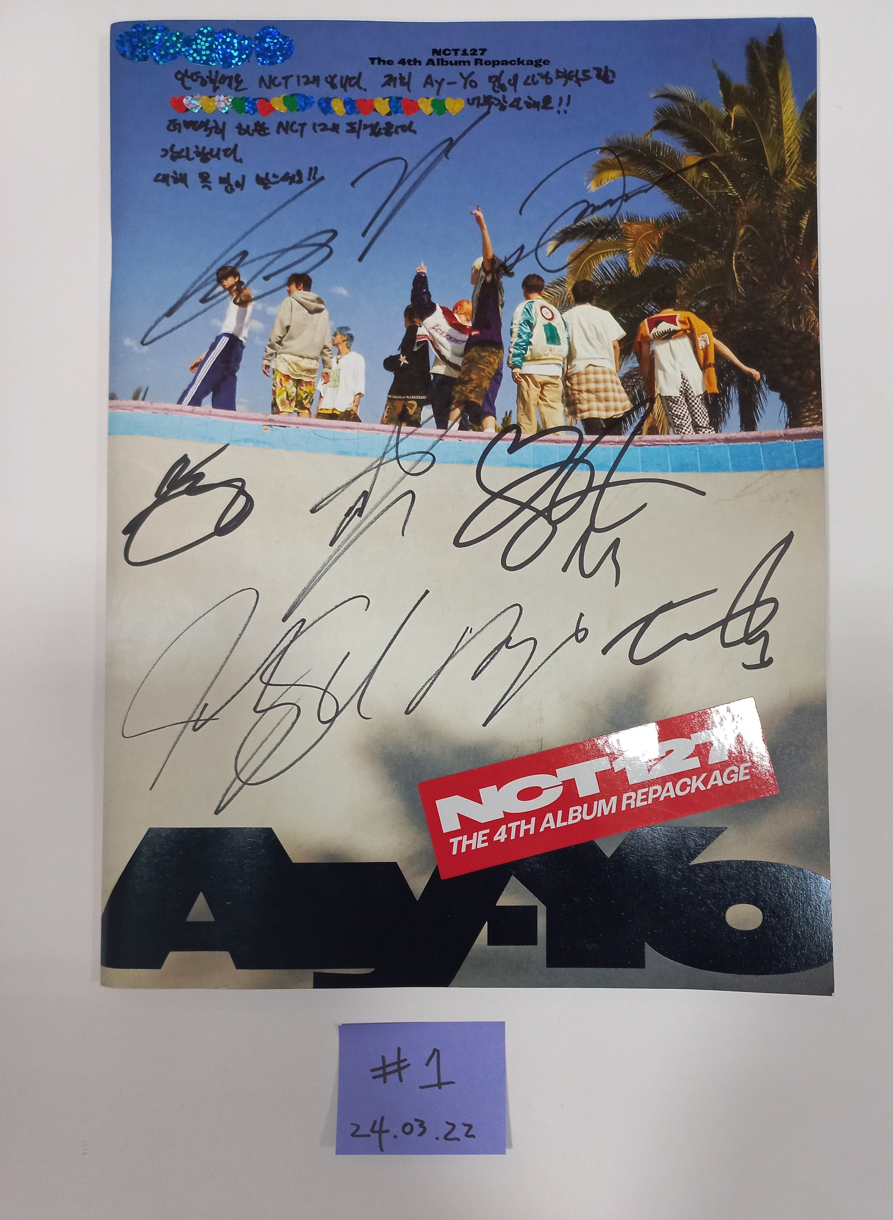 NCT127 サイン入り写真K-POP・アジア