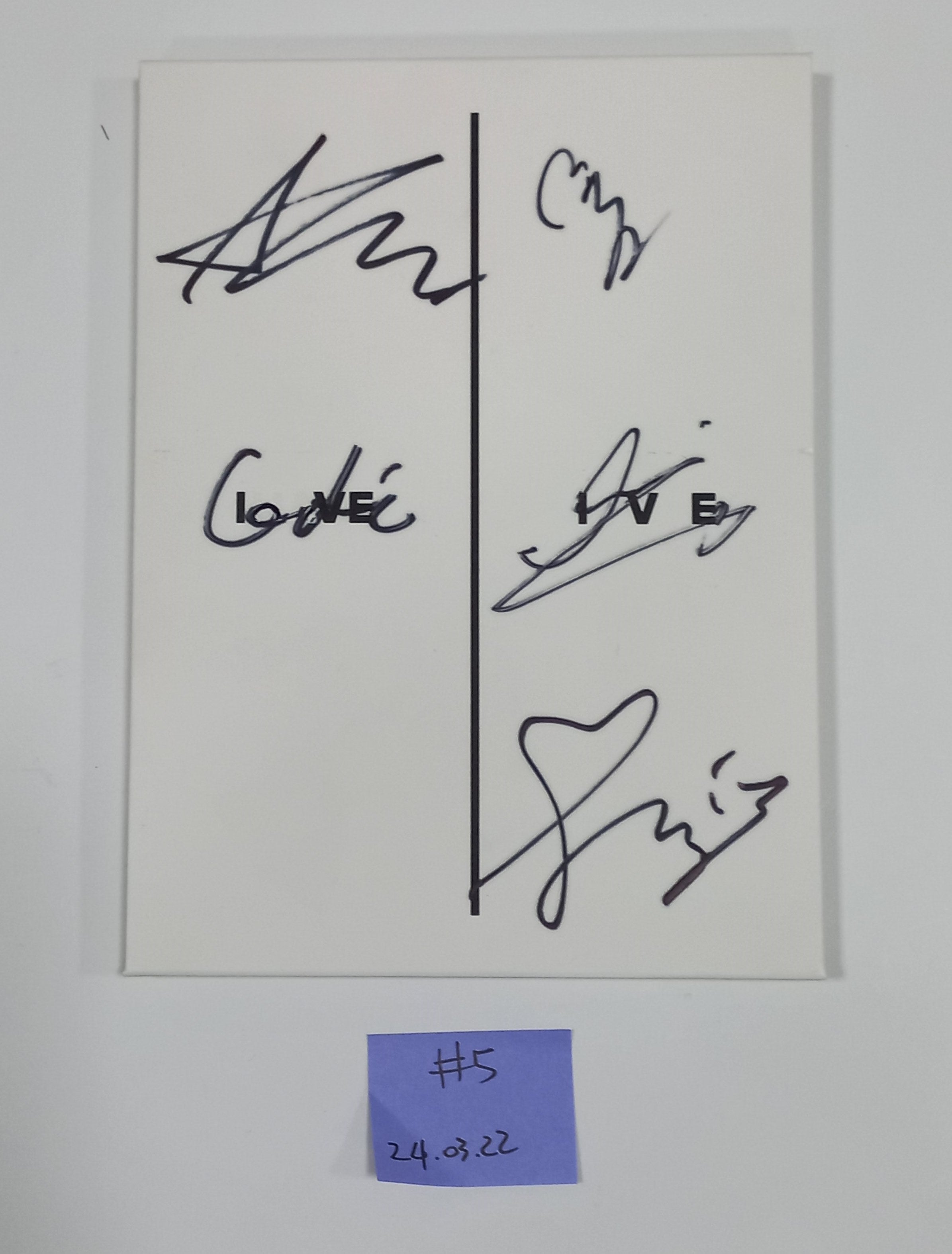 IVE, LE SSERAFIM - Hand Autographed(Signed) Promo Album