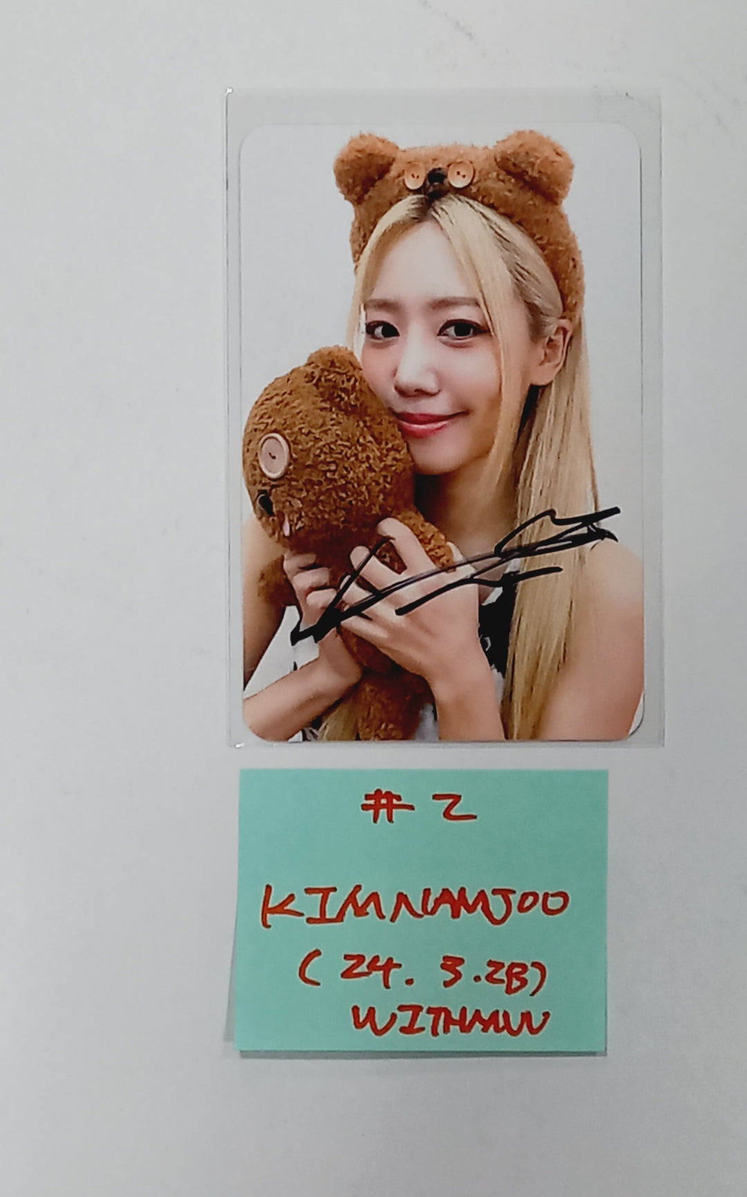 Kim Nam Joo " BAD" - Hand Autographed(Signed) Photocard [24.3.29]