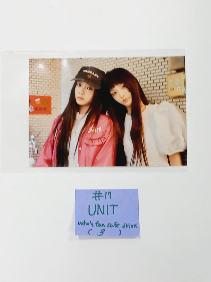 ILLIT "SUPER REAL ME" - Who's Fan Cafe Luckydraw Event PVC Photocard, Drink Event 4 x 6 Photo [24.3.29]