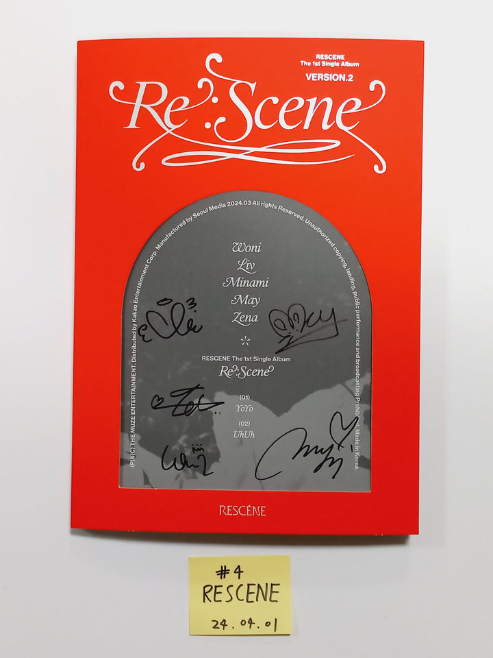 UNIS "WE UNIS", RESCENE "Re:Scene" - Hand Autographed(Signed) Promo Album [24.4.1]