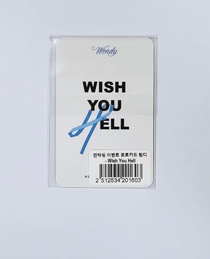 Wendy (Of Red Velvet) "Wish You Hell" - Yes24 Pre-Order Benefit Photocard [Package Ver.] [24.4.3]