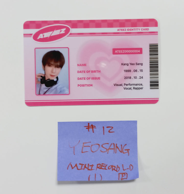 Ateez "The World Ep.Fin : Will" - Mini Record Lucky Draw Event Photocard, ID Card [Platform Ver.] [24.4.12]