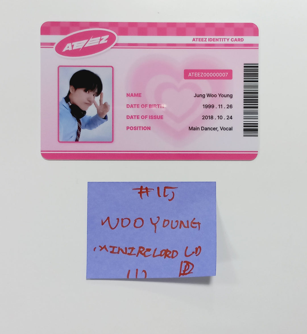Ateez "The World Ep.Fin : Will" - Mini Record Lucky Draw Event Photocard, ID Card [Platform Ver.] [24.4.12]