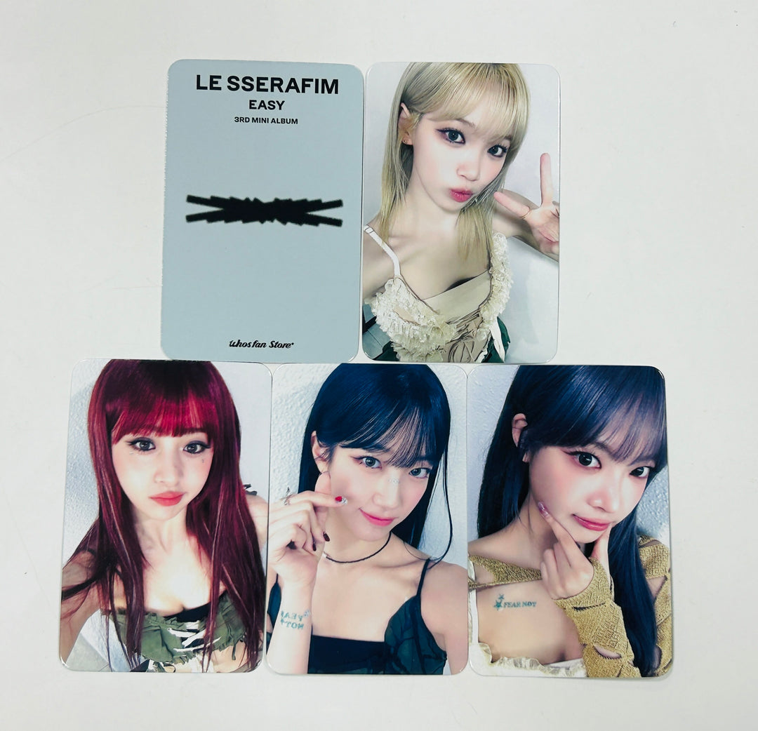 Le Sserafim 3rd Mini "EASY" - Who's Fan Lucky Draw Event Photocard Round 2 [24.4.22]