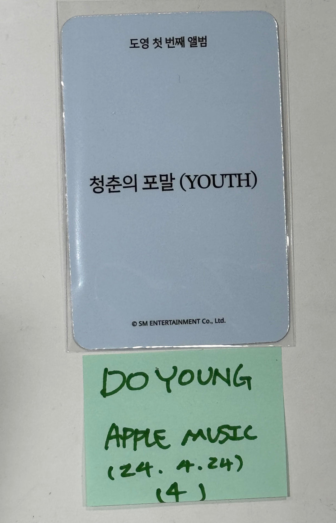 DOYOUNG (Of NCT) "YOUTH" - Apple Music Pre-Order Benefit Photocard [24.4.24]
