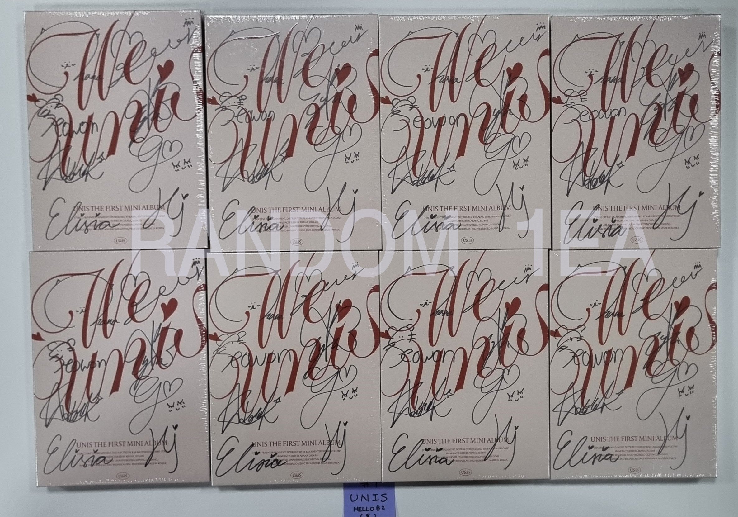 UNIS 'WE UNIS' - Hand Autographed(Signed) Album [24.4.26