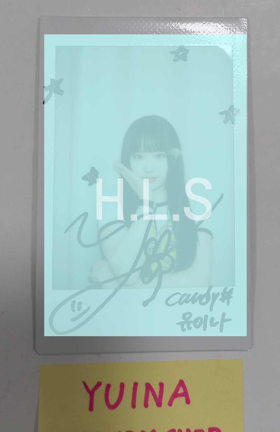 Yuina (Of Candy Shop) "Hashtag#" - Hand Autographed(Signed) Polaroid [24.4.30]