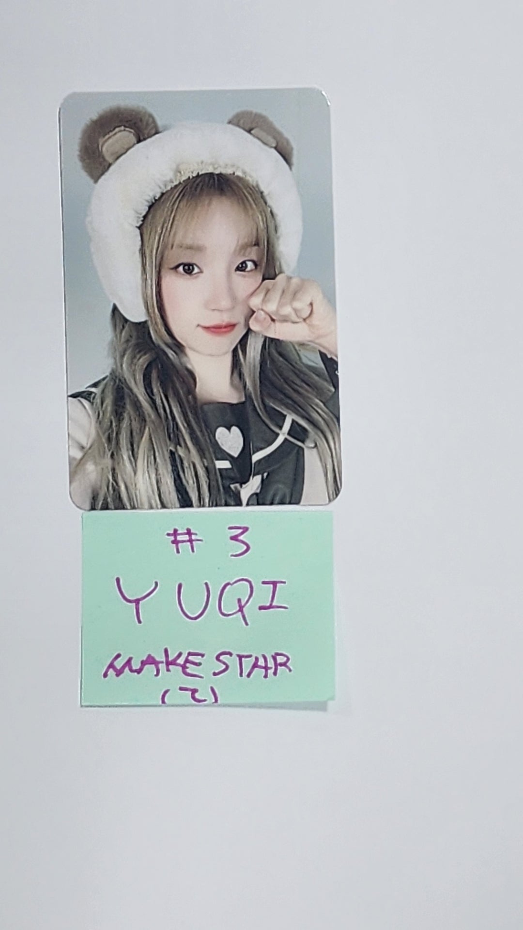 YUQI "YUQ1" - Makestar Fansign Event Photocard [24.5.2]