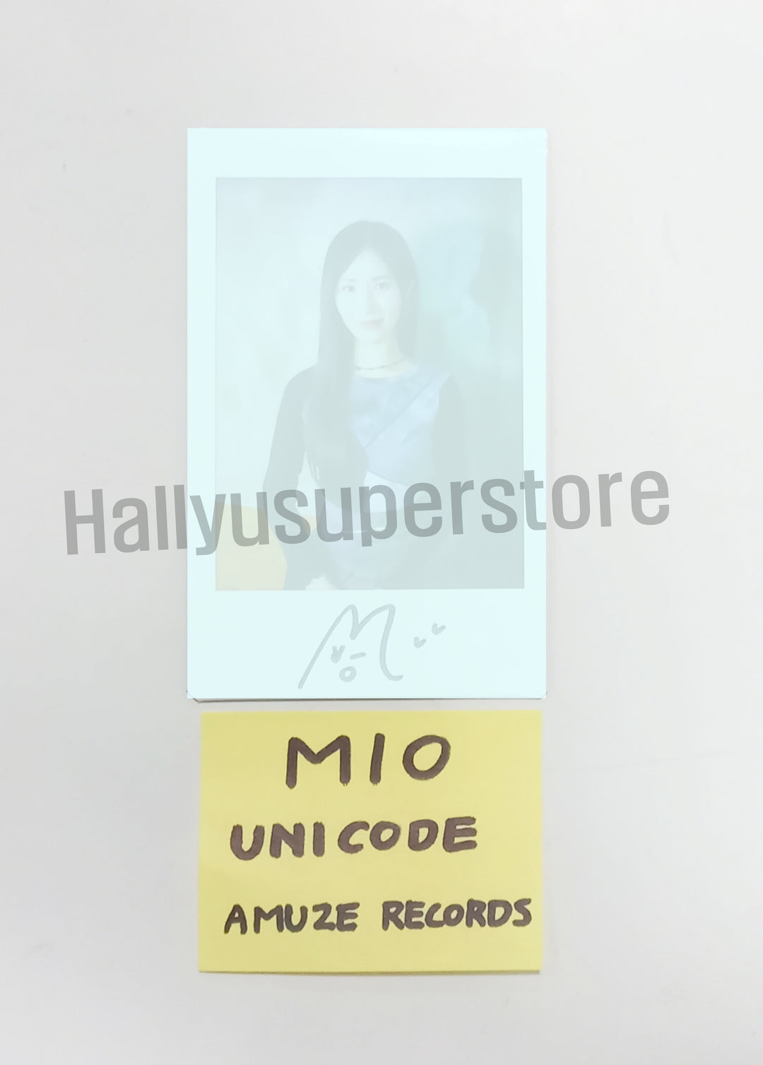 Mio (of UNICODE) "Hello World : Code J" - Hand Autographed(Signed) Polaroid [24. 05. 03]