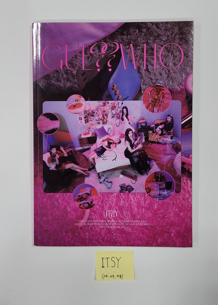 ITZY "Guess Who" - Hand Autographed(Signed) Promo Album [24.5.8]