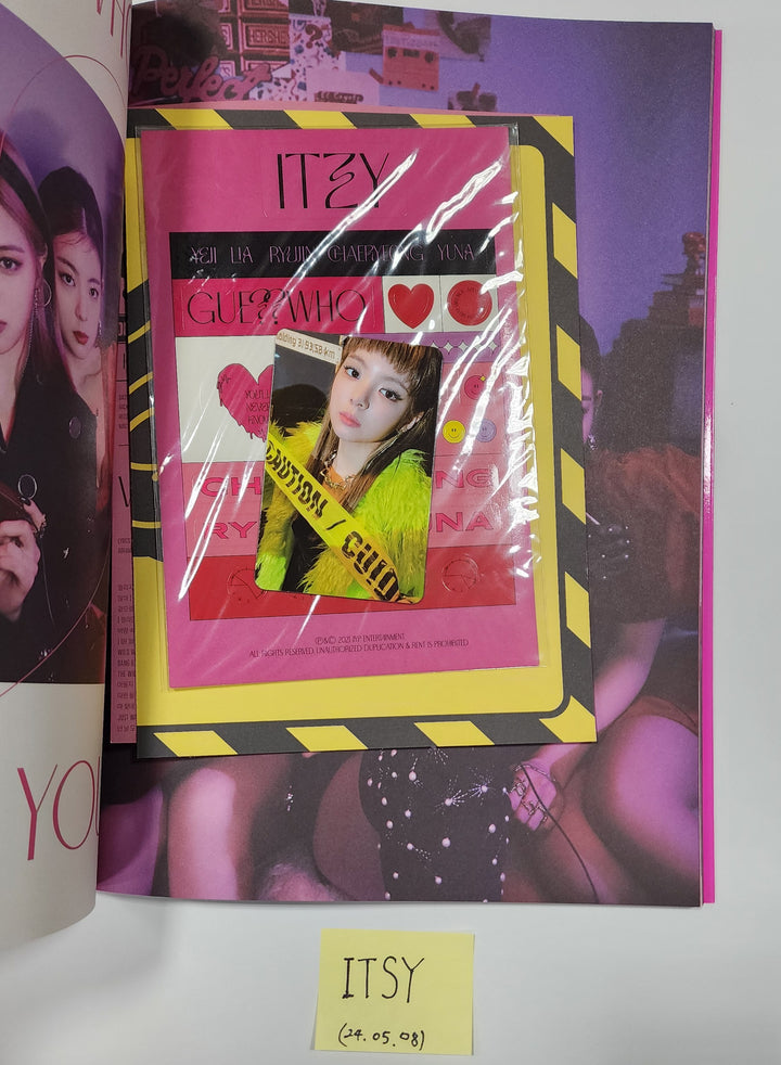 ITZY "Guess Who" - Hand Autographed(Signed) Promo Album [24.5.8]