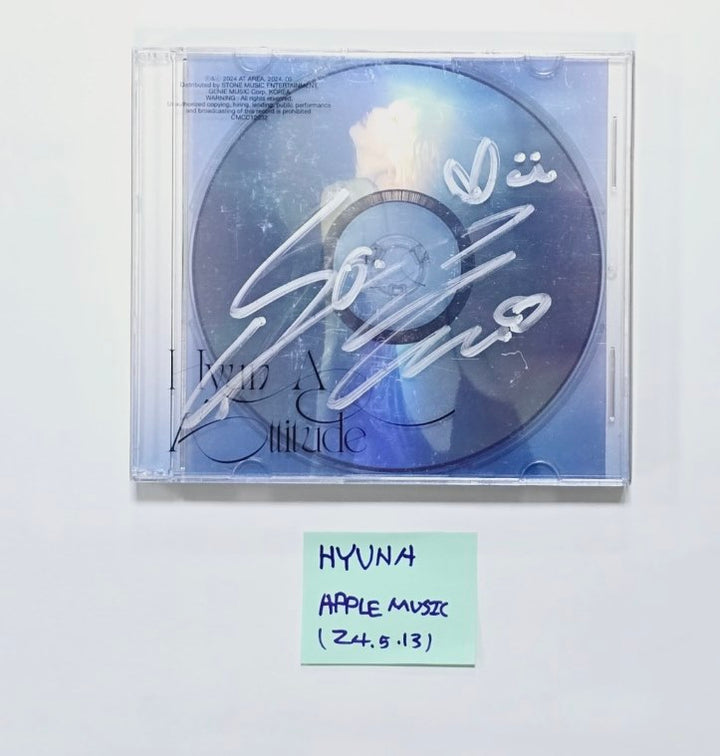 Hyuna "Attitude" - Hand Autographed(Signed) Album [24.5.13]