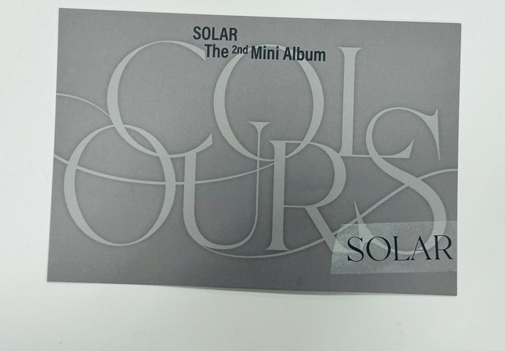 Solar "COLOURS" - Hand Autographed (Signed) Paper [24.5.23]