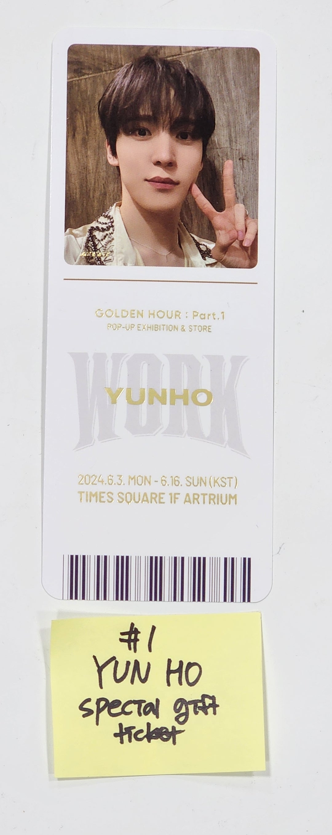 Ateez - [GOLDEN HOUR : Part.1] Pop-Up Exhibition & Store Event Special Ticket [24.06.03]