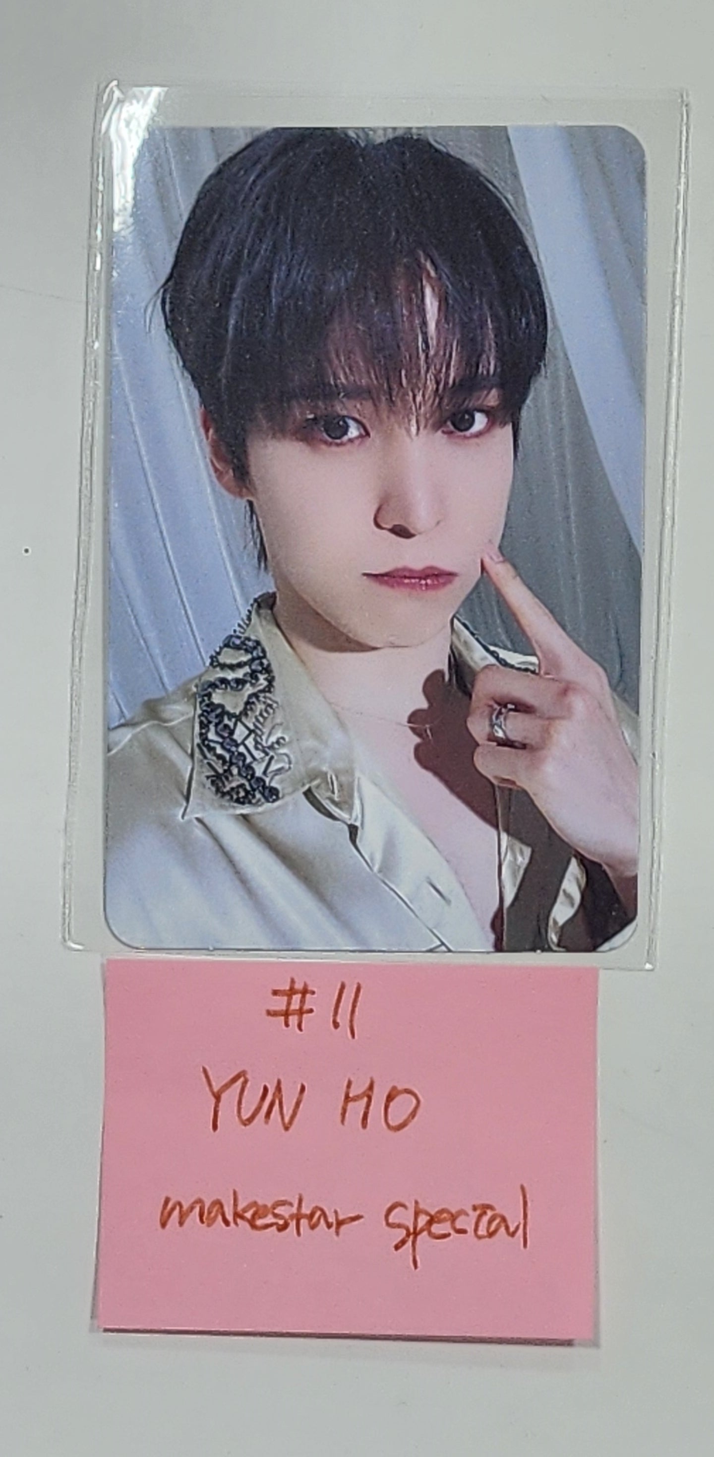 ATEEZ high quality OFFICIAL SPIN OFF MAKESTAR LUCKY DRAW EVENT SPECIAL PHOTOCARD YUNHO Set