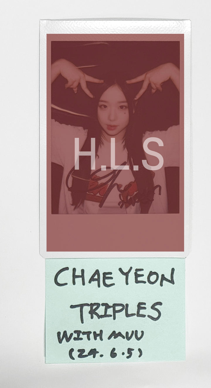 Chaeyeon (Of tripleS) "ASSEMBLE24" - Hand Autographed(Signed) Polaroid [24.6.5]