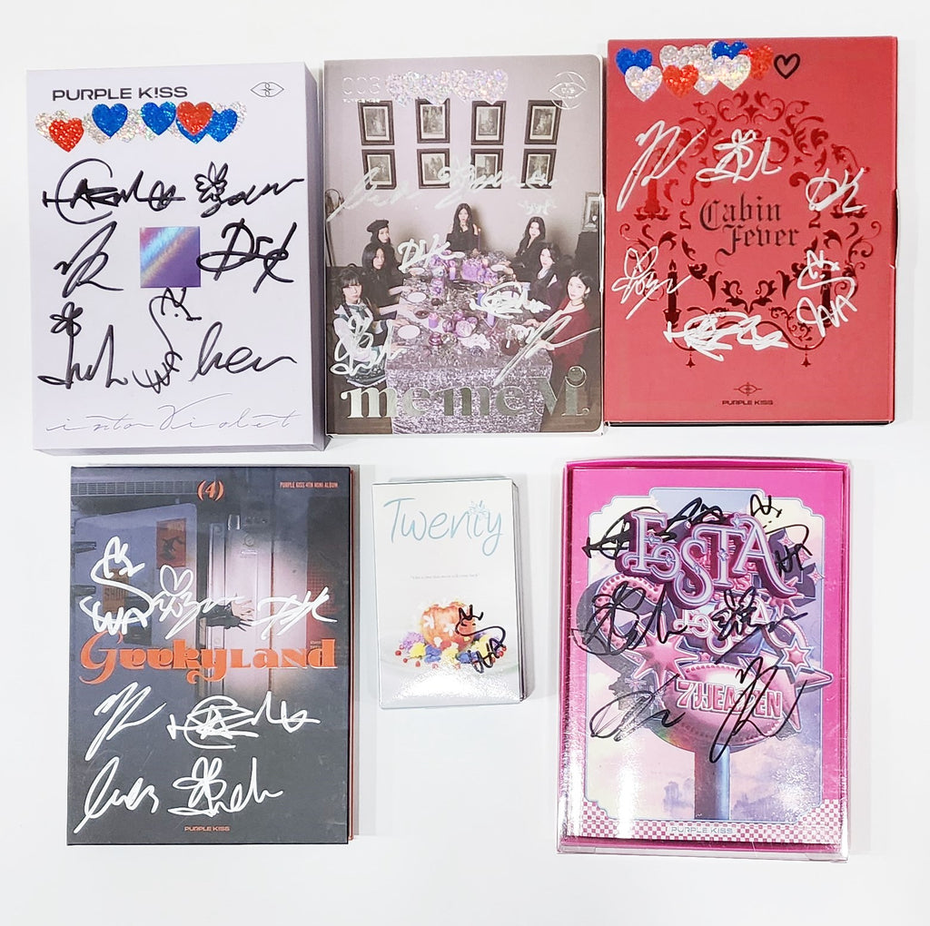 Purple Kiss ドシ チェキ Purple Kiss - Hand Autographed(Signed) Promo Album [24.6.14