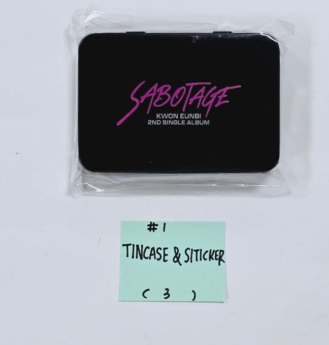 KWON EUNBI "SABOTAGE" - Official MD [Postcard Set, Tincase & Sticker Set, Acrylic keyring, 4 Cut Photo] [24.6.19] - HALLYUSUPERSTORE