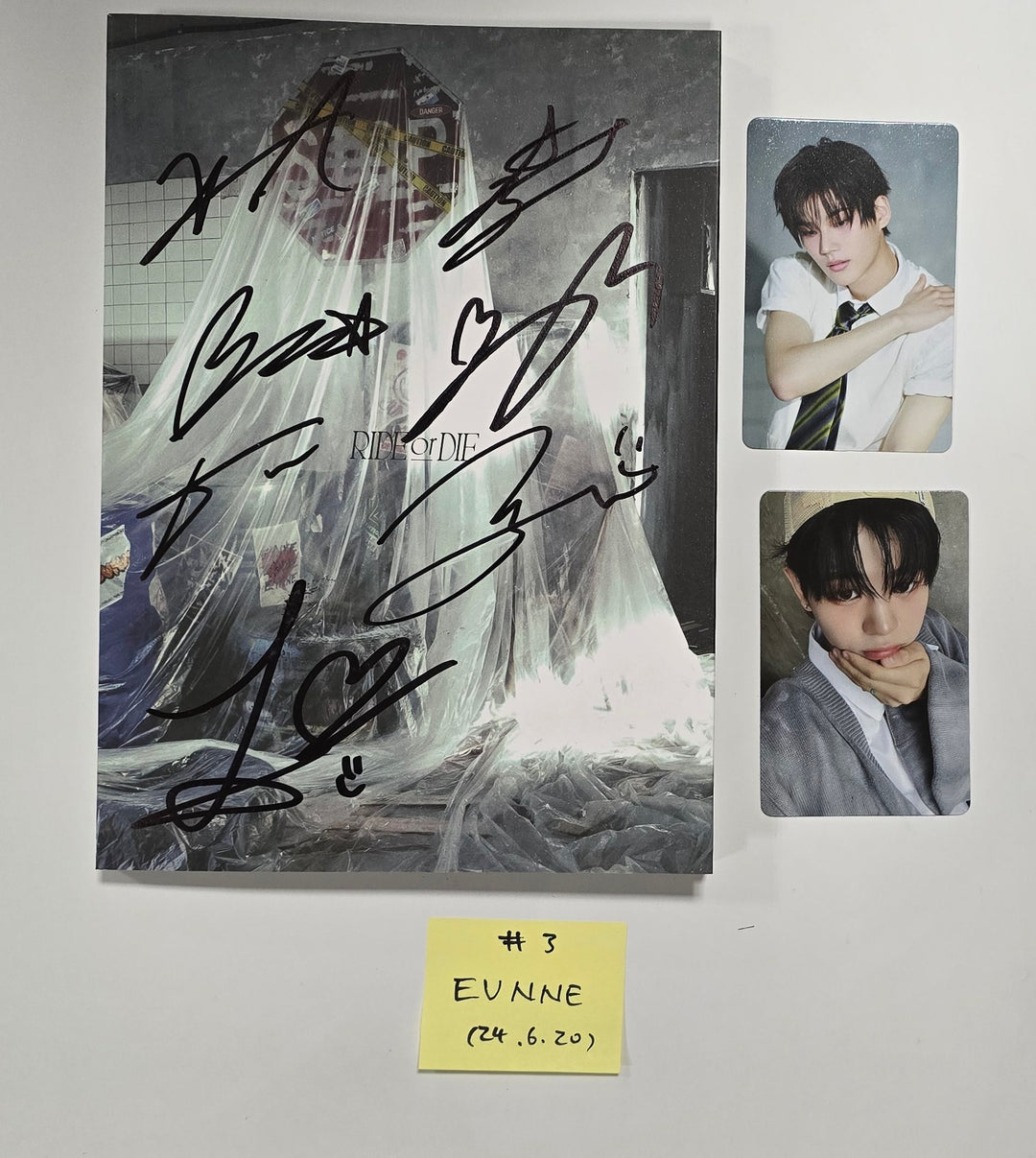 EVNNE "RIDE or DIE" - Hand Autographed(Signed) Promo Album [24.6.20] - HALLYUSUPERSTORE