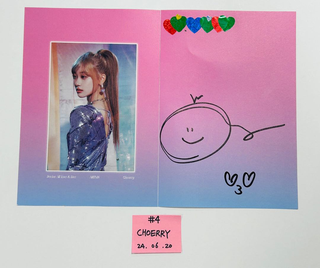 Artms "DALL" - A Cut Page From Fansign Event Album [24.6.20]