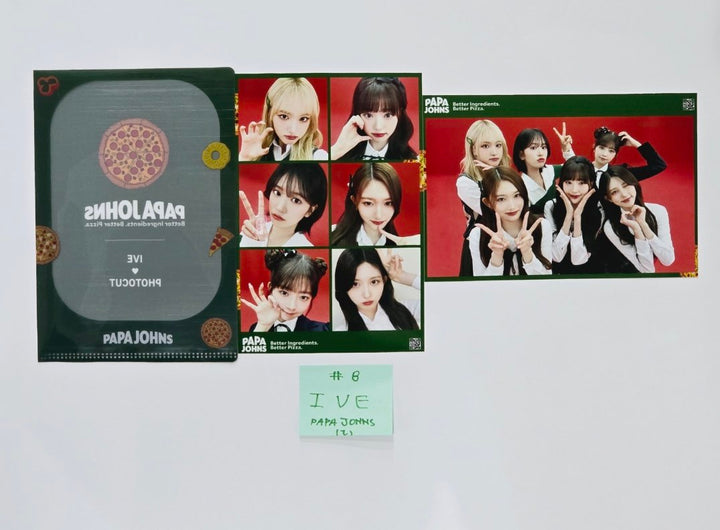 IVE - "IVE X Papa John's Pizza" Event PVC Photocard Round 3 [24.6.24]