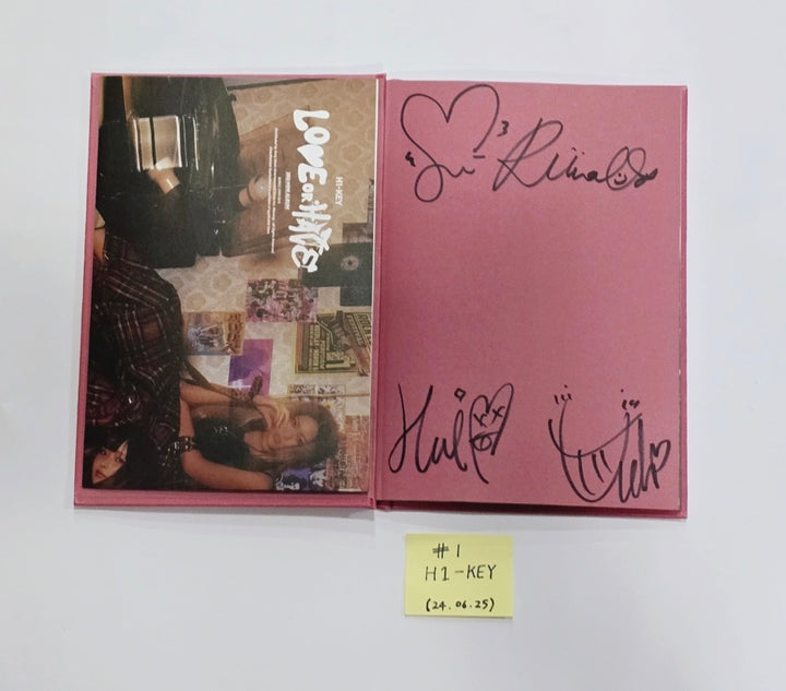 H1-Key "Love or Hate", Kwon Eunbi "Sabotage", Candy Shop "Girls Don't Dry" - Hand Autographed(Signed) Promo Album [24.6.25] - HALLYUSUPERSTORE