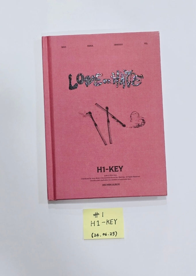 H1-Key "Love or Hate", Kwon Eunbi "Sabotage", Candy Shop "Girls Don't Dry" - Hand Autographed(Signed) Promo Album [24.6.25]