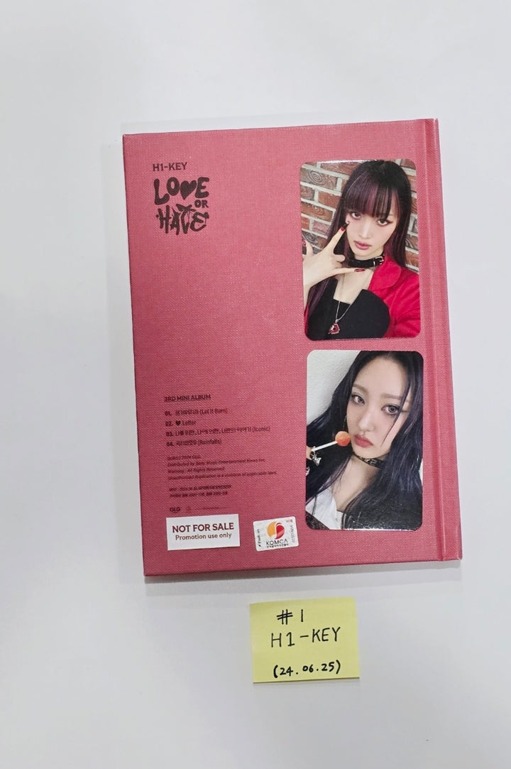 H1-Key "Love or Hate", Kwon Eunbi "Sabotage", Candy Shop "Girls Don't Dry" - Hand Autographed(Signed) Promo Album [24.6.25] - HALLYUSUPERSTORE