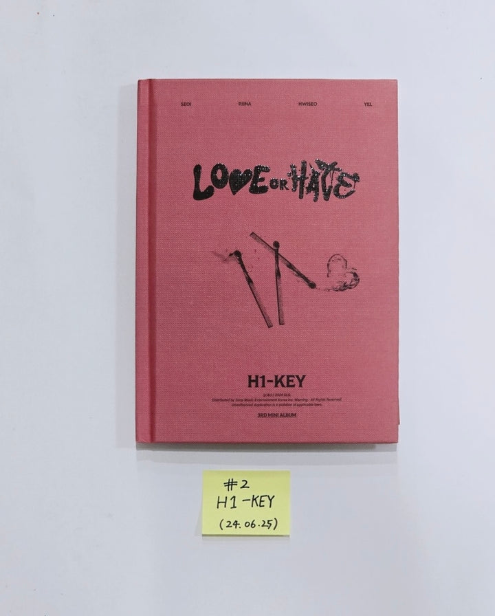 H1-Key "Love or Hate", Kwon Eunbi "Sabotage", Candy Shop "Girls Don't Dry" - Hand Autographed(Signed) Promo Album [24.6.25]