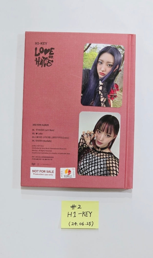 H1-Key "Love or Hate", Kwon Eunbi "Sabotage", Candy Shop "Girls Don't Dry" - Hand Autographed(Signed) Promo Album [24.6.25]